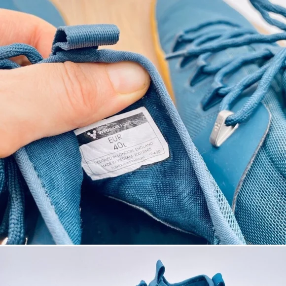 Vivo Barefoot Blue Hi Top Minimalist Sneakers - Picture 6 of 11